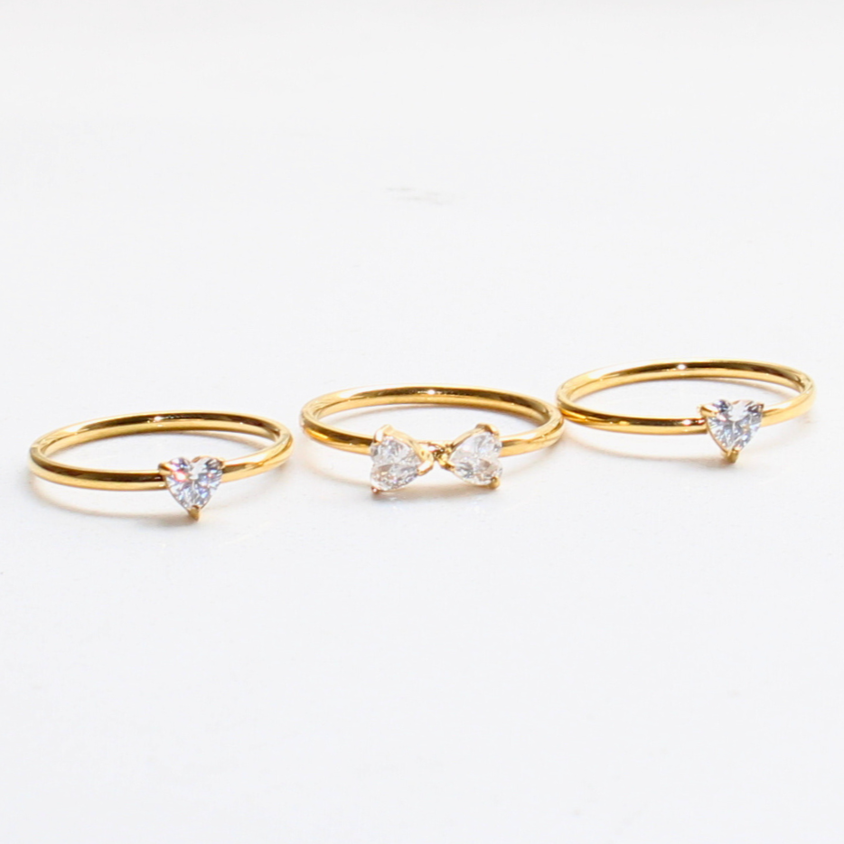 SET DE TRES ANILLOS (CIRCONITAS Y SOL)