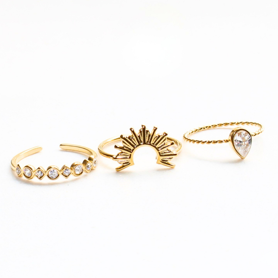 SET DE TRES ANILLOS (CIRCONITAS)