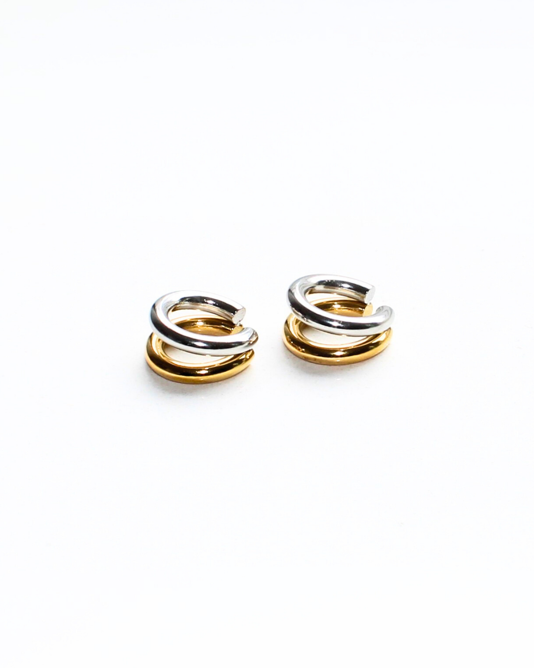 EAR CUFF DOBLE PLATA Y DORADO (UNIDAD)