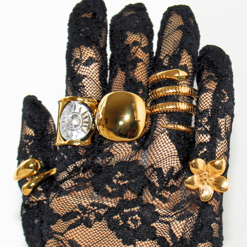 ANILLO CHUNKY DORADO