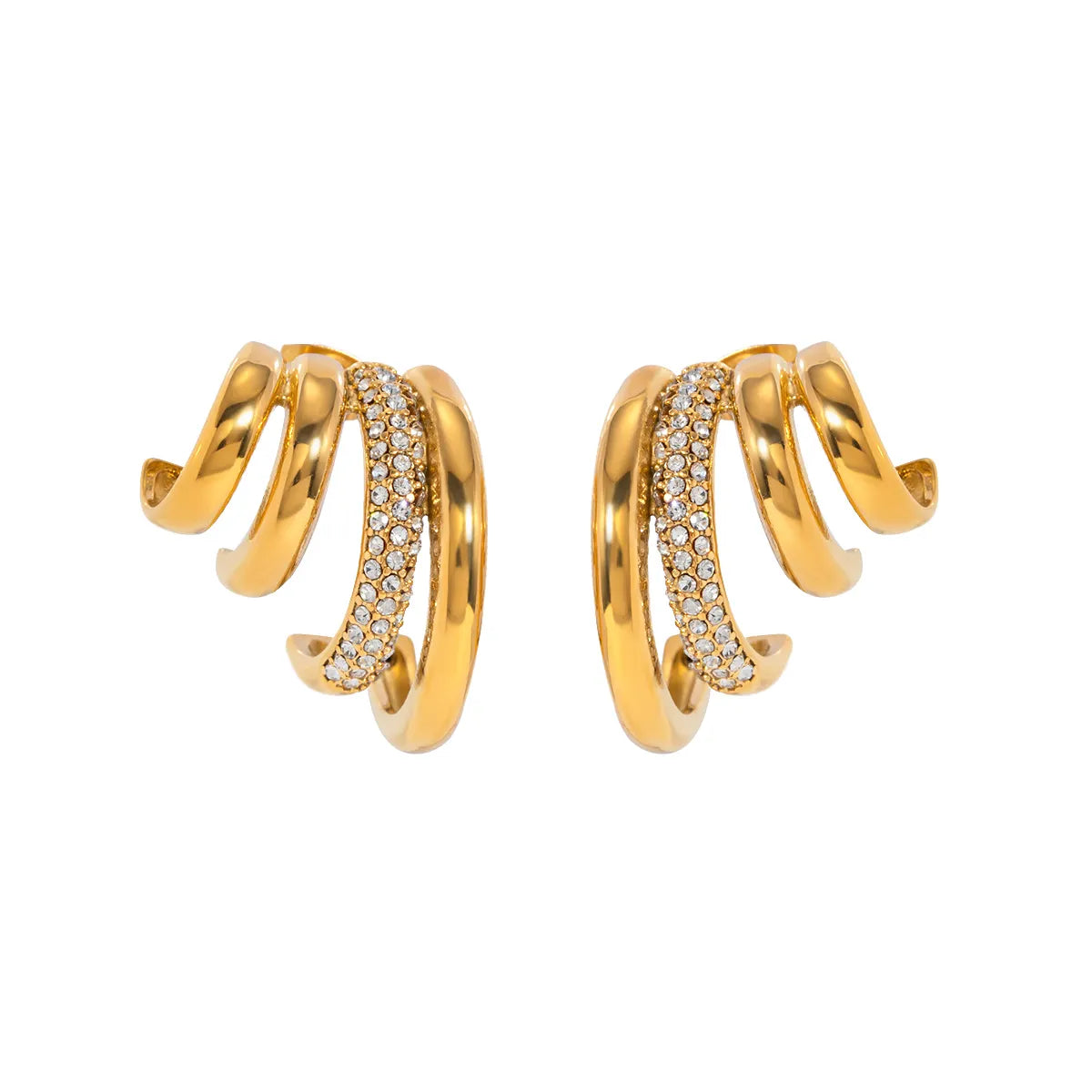 ARETES TRIPLE CON CIRCONITA