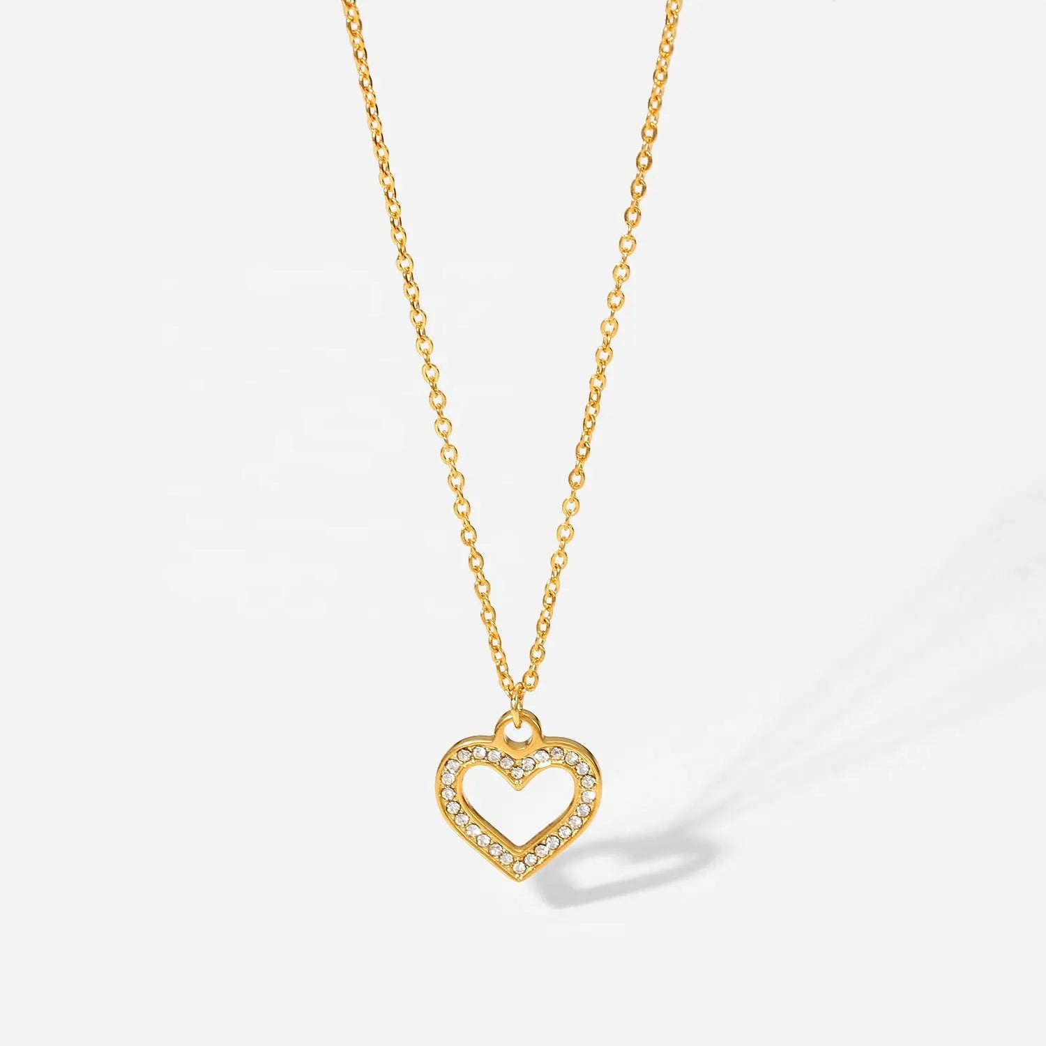 COLLAR CORAZÓN CON CIRCONITAS