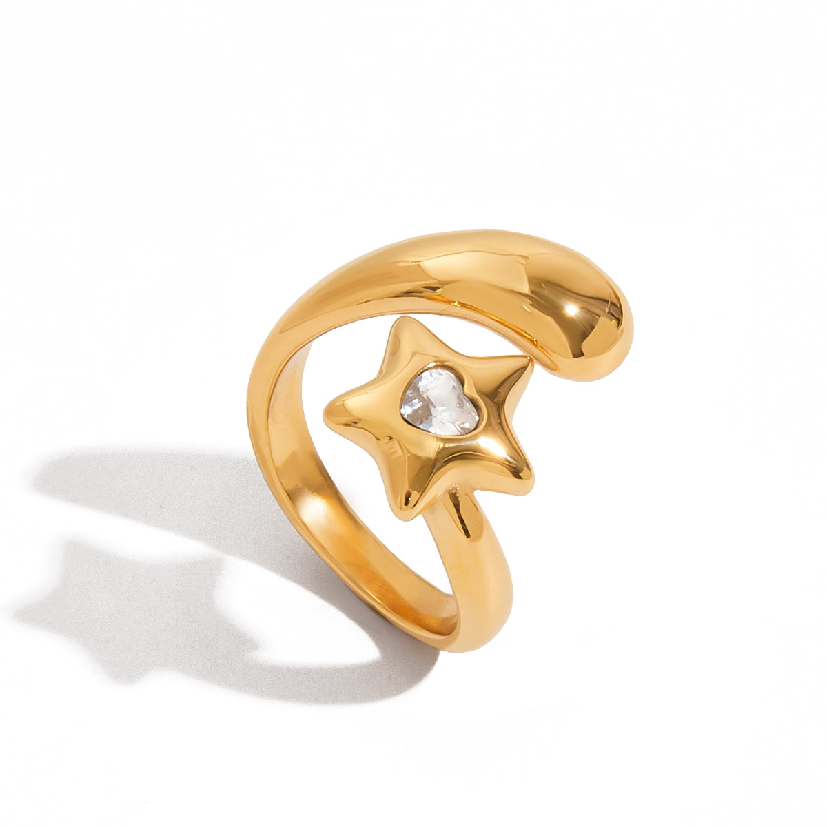 ANILLO DOBLE CON ESTRELLA