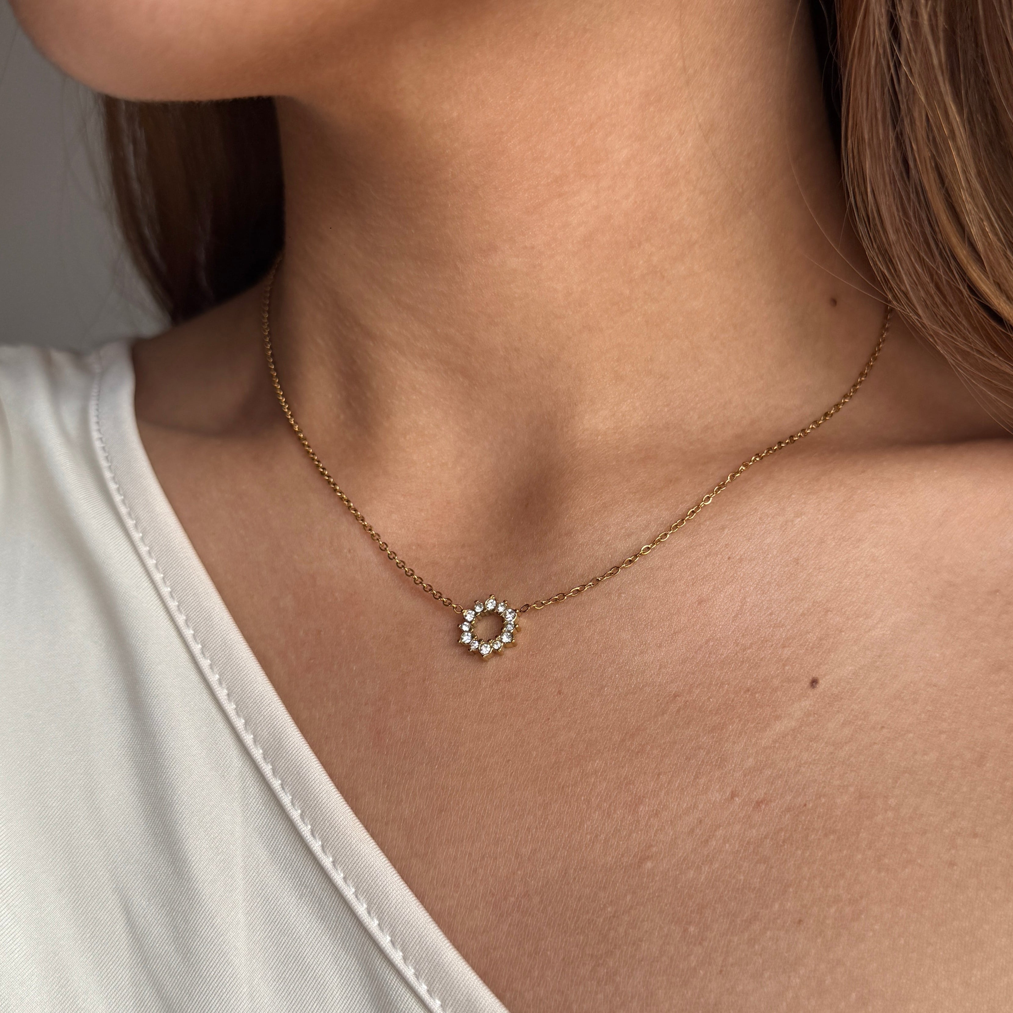 COLLAR SOL CON CIRCONITAS