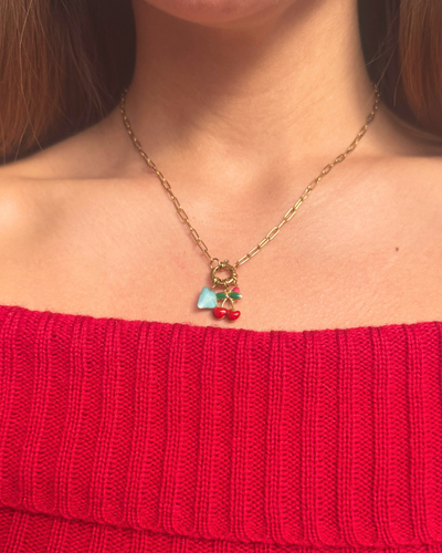 COLLAR CON DIJE DE CEREZAS