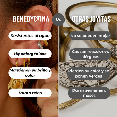 CADENA DORADA CON CHARMS DE FLORES Y BOLITAS
