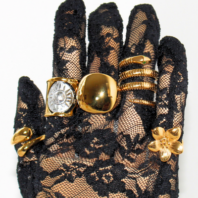 ANILLO CHUNKY DORADO