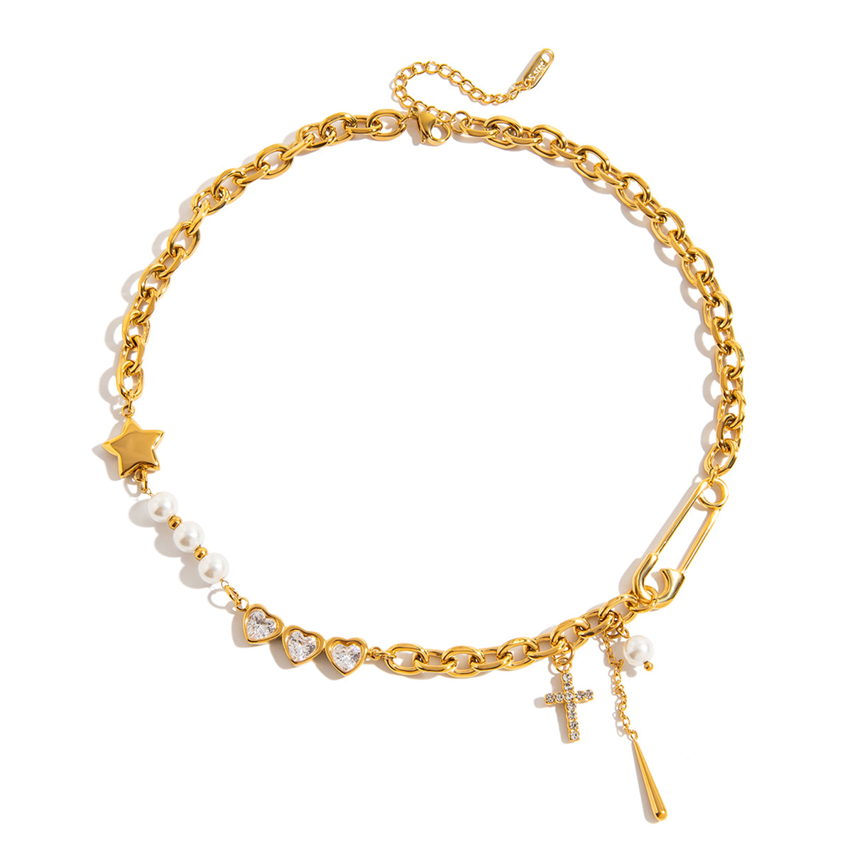 COLLAR DE ESLABONES CON DIJES