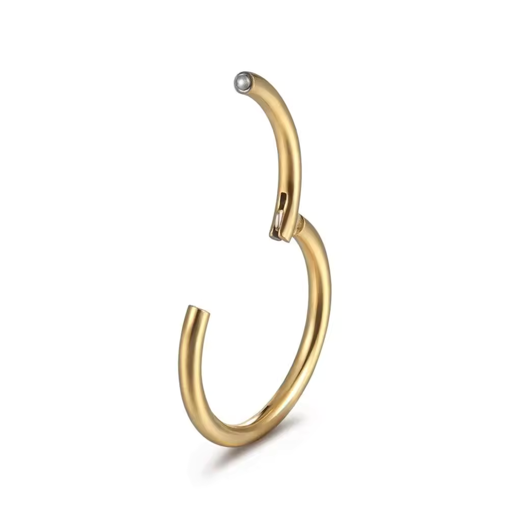 Argolla clicker sin fin en acero