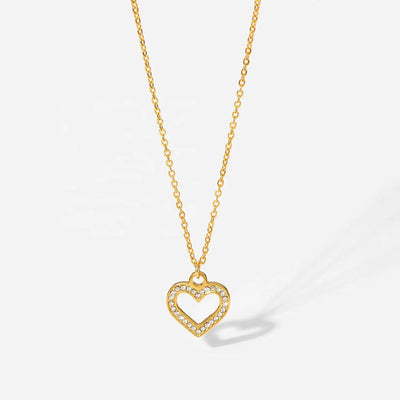 COLLAR CORAZÓN CON CIRCONITAS