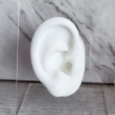 WHITE SILICONE EARS